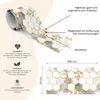 Muralo Selbstklebende Bordüre Tapetenbordüre HEXAGON Mosaik Produktbild-Vorschau 2