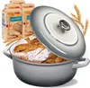 BIELMEIER Gusseisen Brottopf Keramik 28 cm grau CLEAN Produktbild-Vorschau 1