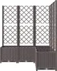 Fioriera con traliccio Marrone 120x120x136 cm PP Anteprima dell’immagine prodotto 4