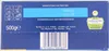 The image shows the side panel of a blue cardboard box of pasta. Produktbild-Vorschau