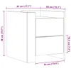 Nachttisch Schwarz 45x50x50 cm Holzwerkstoff Produktbild-Vorschau 11