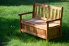 Dobar Massive Truhenbank mit Stauraum für Garten, aus Holz, Produktbild-Vorschau 10