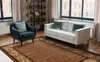 BCF Tapis Morad FELIKS cadre, feuilles classique - marron Voir les images du produit 4