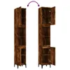 Two tall, narrow wooden cabinets with doors. Náhľad obrázku produktu