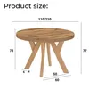 Okrągły rozkładany stół do jadalni, PERO, styl loft, Podgląd zdjęcia produktu 6