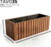 Pflanzkübel Holz massiv TAVO35 116x37x35 cm - Wetterfester Produktbild-Vorschau 2