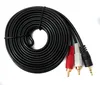 SYSTEM-S Cinch 2 RCA Kabel 5 m Stecker zu AUX 3,5 mm Klinke Produktbild-Vorschau 2