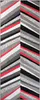 Tapiso Läufer MAYA Modern Grau Rot Wohnzimmer  100 x 160 Produktbild-Vorschau 2
