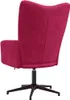 vidaXL Fotel Relax aksamitny w kolorze czerwonego wina Podgląd zdjęcia produktu 5