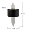 Opviq, Moderne Wandleuchte aus Metall, Schwarz und Silber, Produktbild-Vorschau 3