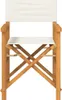 Chaise de pluie pliante crème teck massif Voir les images du produit 3