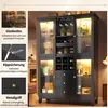 Cave à vin avec éclairage LED commandé par application, Voir les images du produit 16