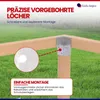 GeZu Impex Pfosten Eckverbinder 121 x 121 mm Feuerverzinkt Produktbild-Vorschau 5