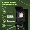 MONZANA® Gartensteckdose 2fach IP44 Metallspieß Garten Produktbild-Vorschau 3