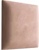 A close-up of a square padded headboard. Produktbild-Vorschau
