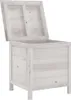 vidaXL Záhradná truhlica biela 50x49x56,5 cm Masívne Náhľad obrázku produktu 3