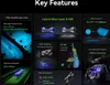 Collage of marketing images showcasing the features of a 3D scanner. Náhled obrázku produktu