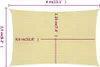 vidaXL Voile d'ombrage 160 g/m² Beige 2,5x4 m HDPE Voir les images du produit 15
