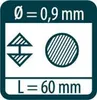 Diagram showing product specifications. Anteprima dell’immagine prodotto