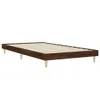 The Living Store Bettgestell Braun Eichen-Optik 90x200 cm Produktbild-Vorschau 3