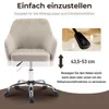 Schreibtischstuhl mit Armlehnen, Drehstuhl mit Rollen, Produktbild-Vorschau 3