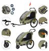 Remorque vélo 2en1 - pour 2 enfants - vert Voir les images du produit 5