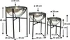 DanDiBo Blumenhocker Metall mit Topf Schwarz Silber 3er Set Produktbild-Vorschau 2