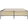 Bettgestell Sonoma-Eiche 150x200 cm Holzwerkstoff und Produktbild-Vorschau 4