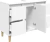 vidaXL Waschbeckenunterschrank Weiß 80x33x60 cm Produktbild-Vorschau 6