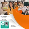 Tischdecke Textil-Optik UNI Orange 180x100cm Schnittkante Produktbild-Vorschau 6