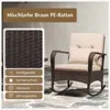 KOMFOTTEU 3-teiliges Gartenmöbel Set, 2 Rattan Produktbild-Vorschau 4