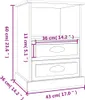 vidaXL Noční stolek Sonoma Dub 43x36x60 cm Náhled obrázku produktu 8