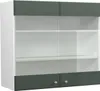 Küchenglasschrank Vicco Fame-Line Grün-Gold Landhaus 80 cm, Produktbild-Vorschau 1