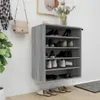 vidaXL Botník Grey Sonoma 60x35x70 cm Dřevěný materiál Náhled obrázku produktu 2