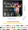 Acrylmarker – 72 Farben – 36 Stifte – Doppelspitze – Produktbild-Vorschau 4
