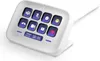 A white Elgato Stream Deck Neo with 8 programmable buttons and a small display screen showing the time and date. Náhled obrázku produktu