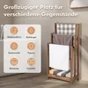 Freistehender Handtuchhalter aus Holz, 3-stufig mit Ablage, Produktbild-Vorschau 3