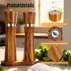 ECENCE Salz und Pfeffermühle Holz 2er Set Pfeffer und Produktbild-Vorschau 4