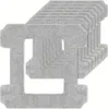 A stack of gray cleaning pads for a robot window cleaner. Produktbild-Vorschau