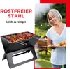 BBQ Collection Tischgrill Holzkohle Camping-Grill Faltbarer Produktbild-Vorschau 8