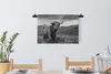 MuchoWow® Wandteppich Wandbehang Schottisches Hochlandrind Produktbild-Vorschau 3