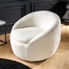 riess-ambiente Drehbarer Design Sessel ALPINE weiß Bouclé Produktbild-Vorschau 1