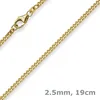 2,5mm Panzerarmband Armband Armkette 585 Gold Gelbgold 19cm Produktbild-Vorschau 2