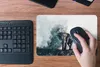 MuchoWow® Mauspad Mousepad Elefant - Aquarell - Blau 27x18 Produktbild-Vorschau 3