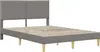vidaXL Bettrahmen mit Kopfteil Taupe 160 x 200 cm Stoff Produktbild-Vorschau 3