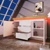Sweiko Kommode, Hochglanz Sideboard mit 2 Türen und 3 Produktbild-Vorschau 14