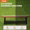 Gartenbank 160cm Holz 227kg Park Terrasse Parkbank Sitzbank Produktbild-Vorschau 2