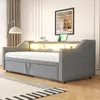 Łóżko tapicerowane Sweiko Rozkładana sofa 90/180 x 190 cm, Podgląd zdjęcia produktu 4