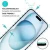 3x Schutzglas Panzerfolie für iPhone 15 Plus Anbringhilfe + Produktbild-Vorschau 2