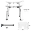 TWOLIIN Tabouret de douche Tabouret de bain réglable en Voir les images du produit 2